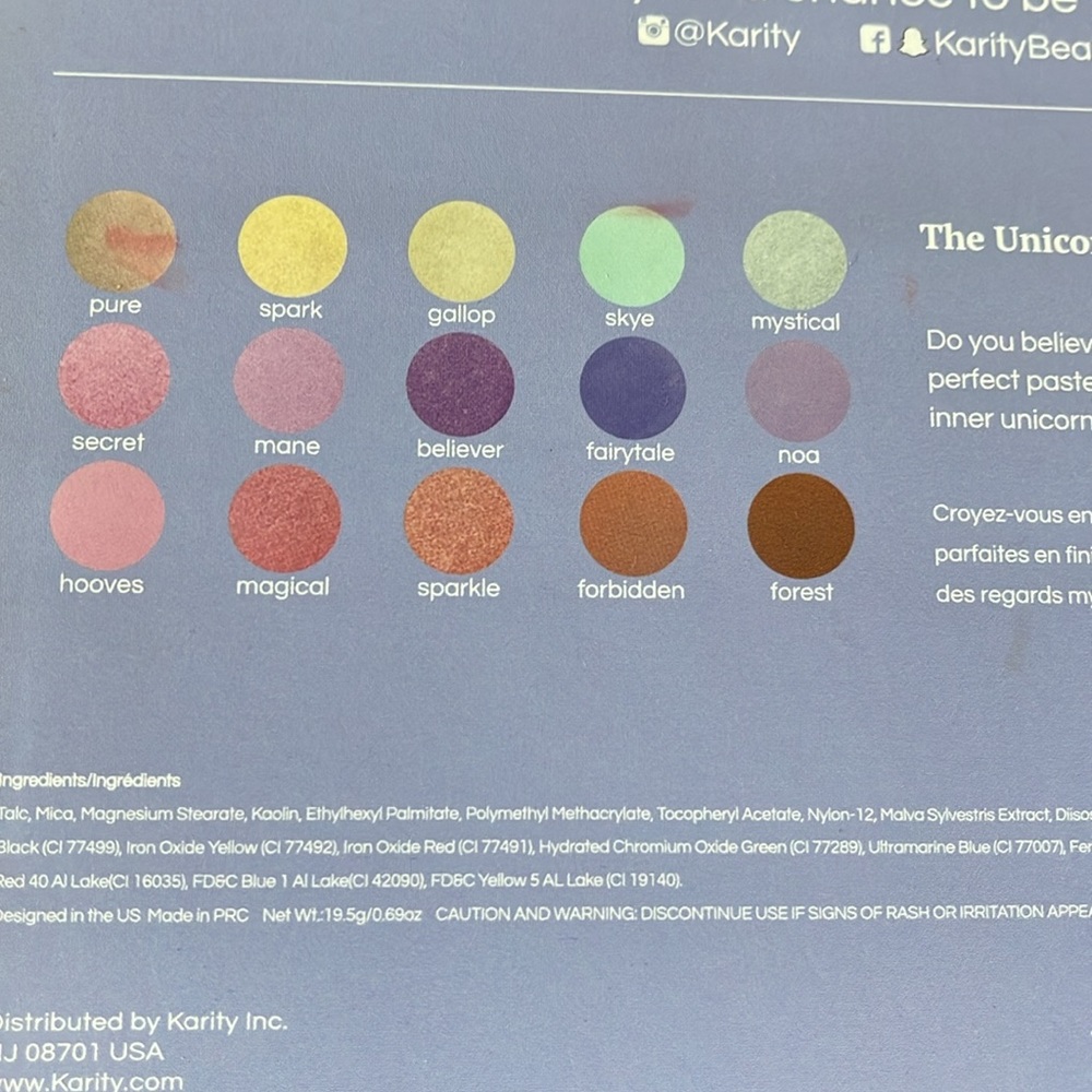 UNICORN DREAMS PALETTE GLITTER & MATTE NEW - Picture 5 of 5